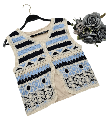 Gilet en Laine Decoratif sur Vetement  REF Z