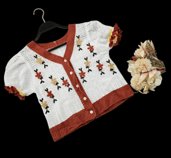 Gilet en Laine Decoratif sur Vetement  REF H