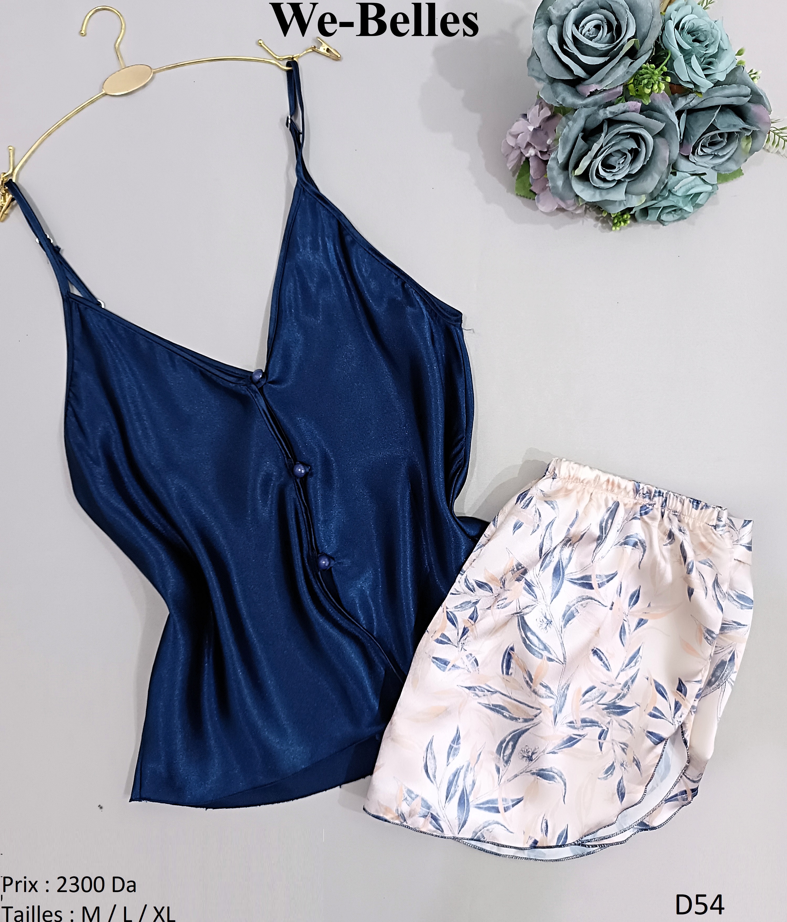 Short en Satin D54