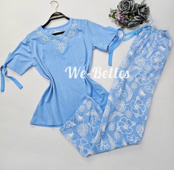 Pyjama Pantalon PE81 BLEU