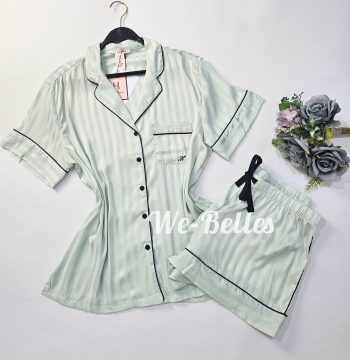 Ensemble Short en Satin  D03  VERT