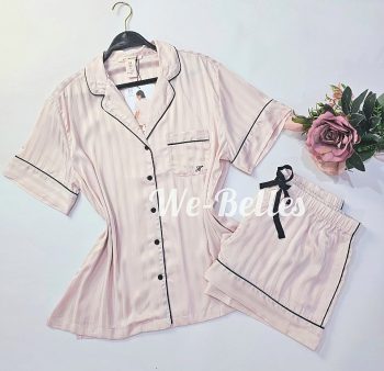 Ensemble Short en Satin  D03  ROSE CLAIR