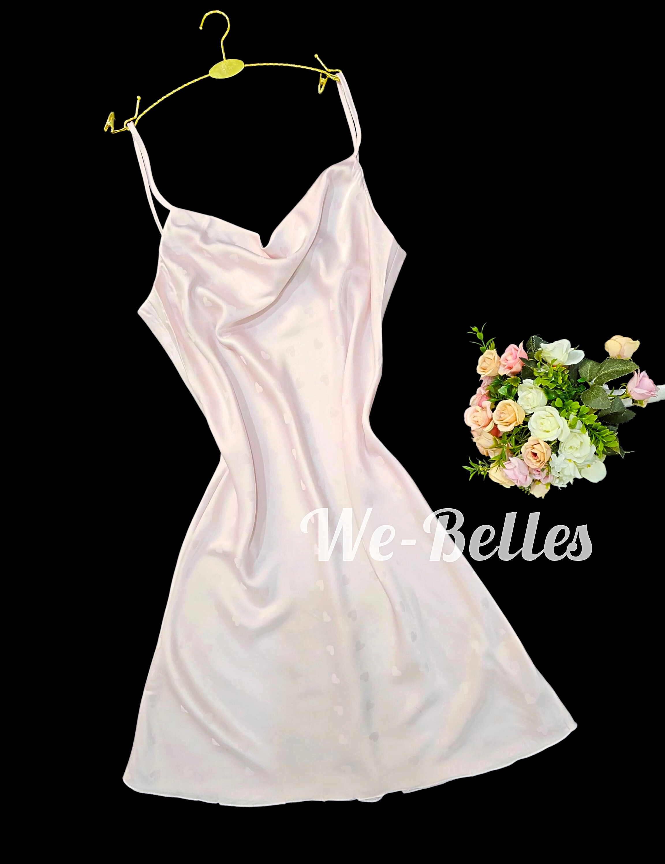 Nuisette en Satin NNS39 ROSE