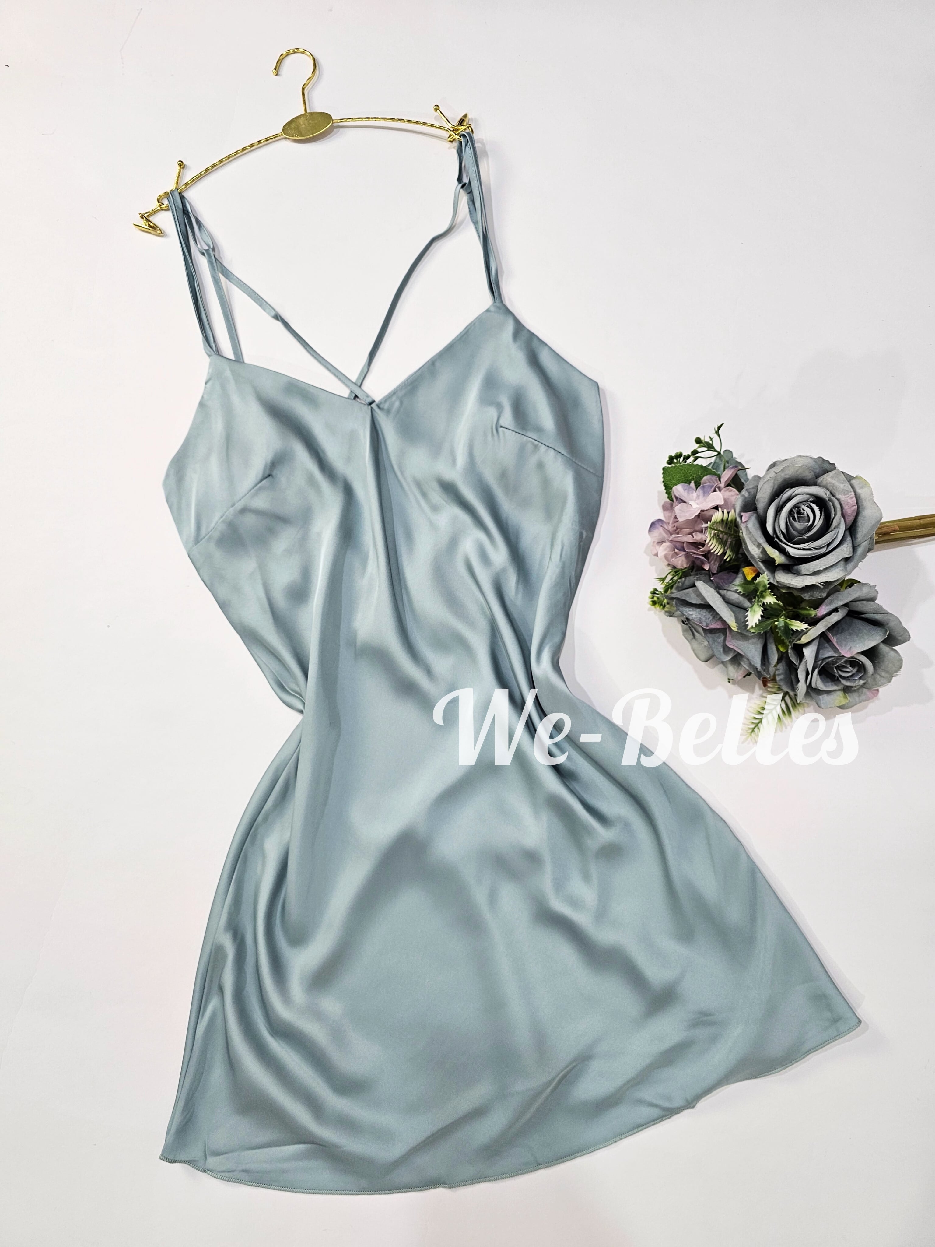 Nuisette en Satin NNS34 VERT