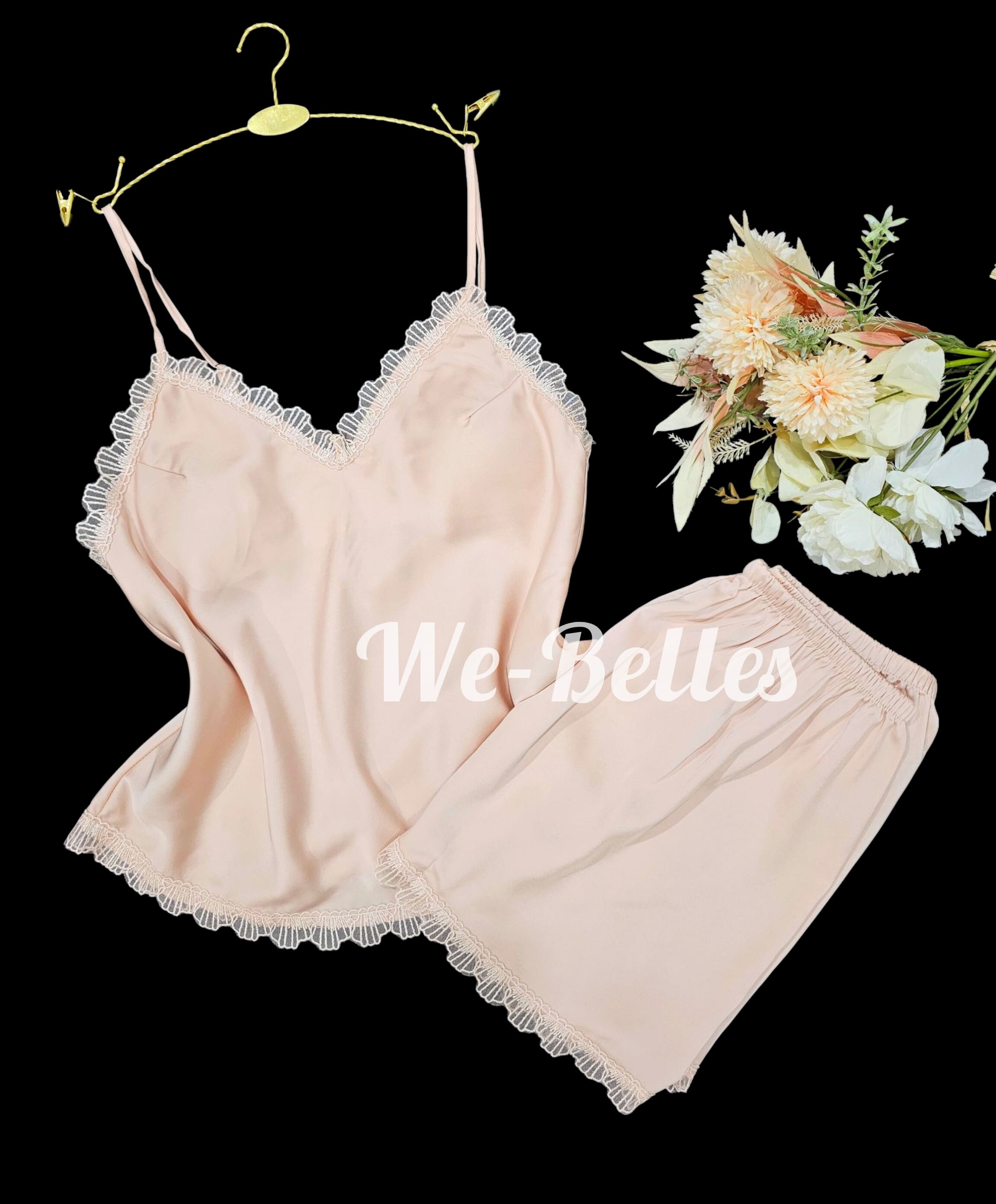 Short en Satin D13 SAUMON