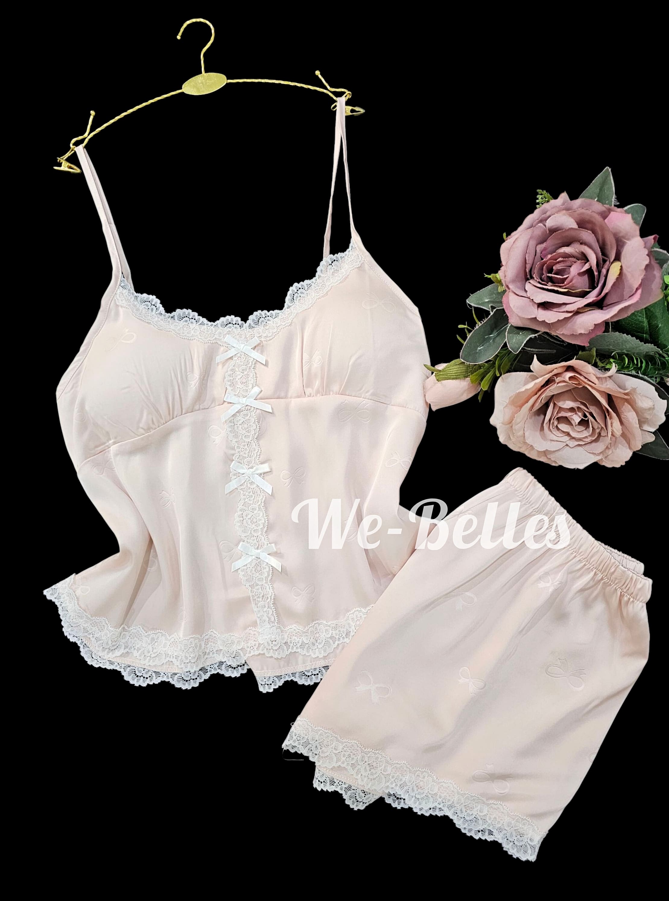 Short en Satin D19 ROSE