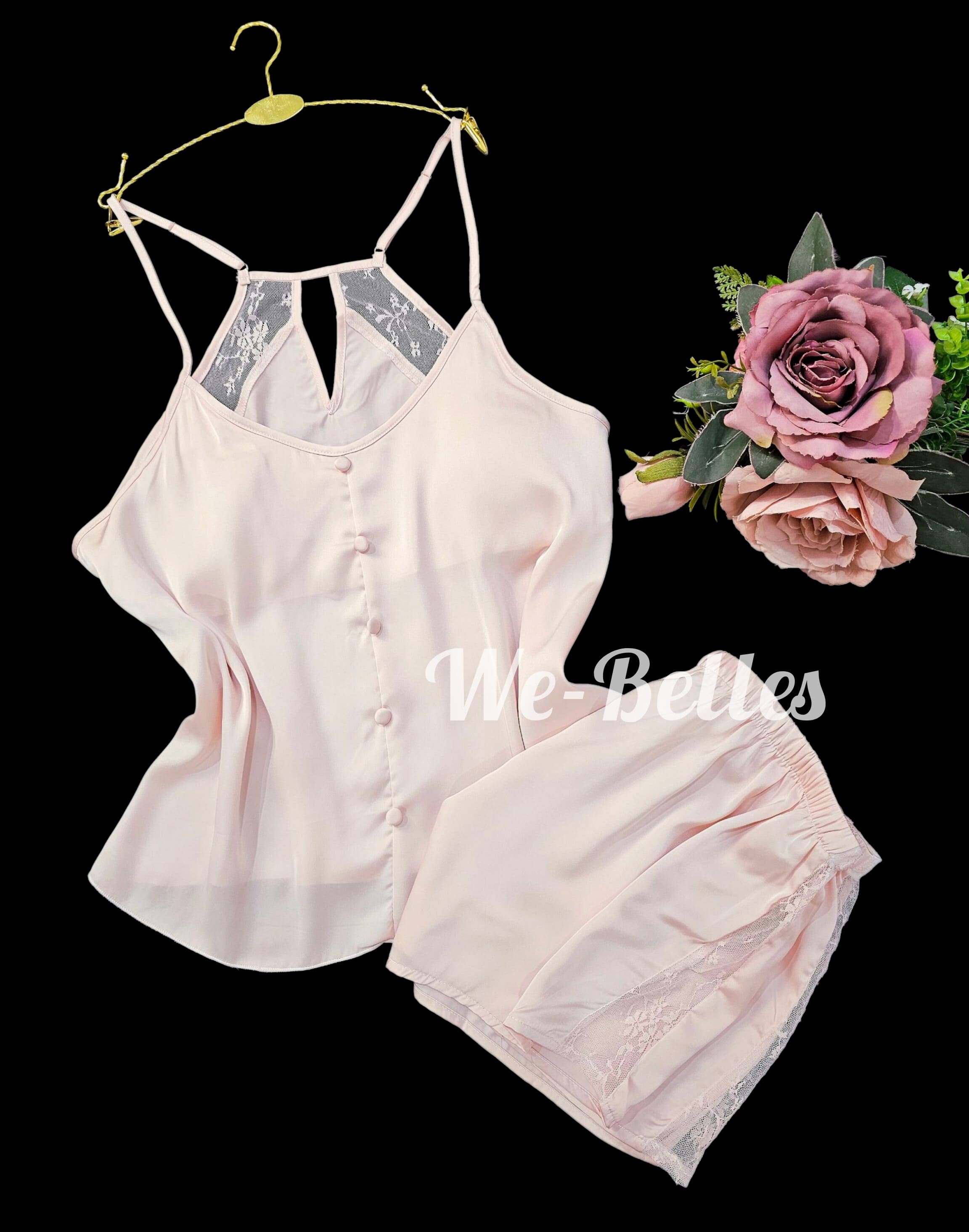 Short en Satin D16 ROSE