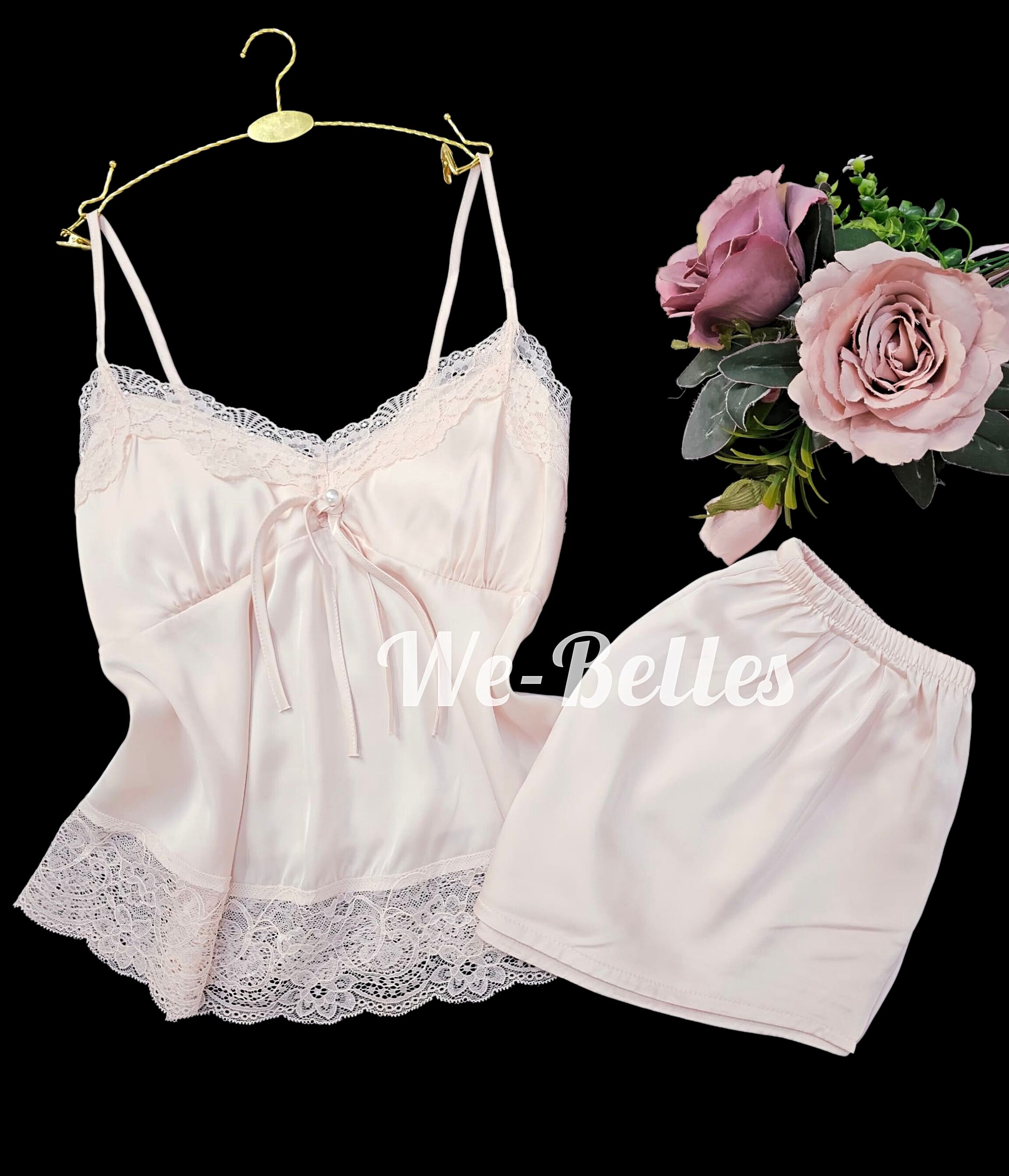 Short en Satin D25 ROSE