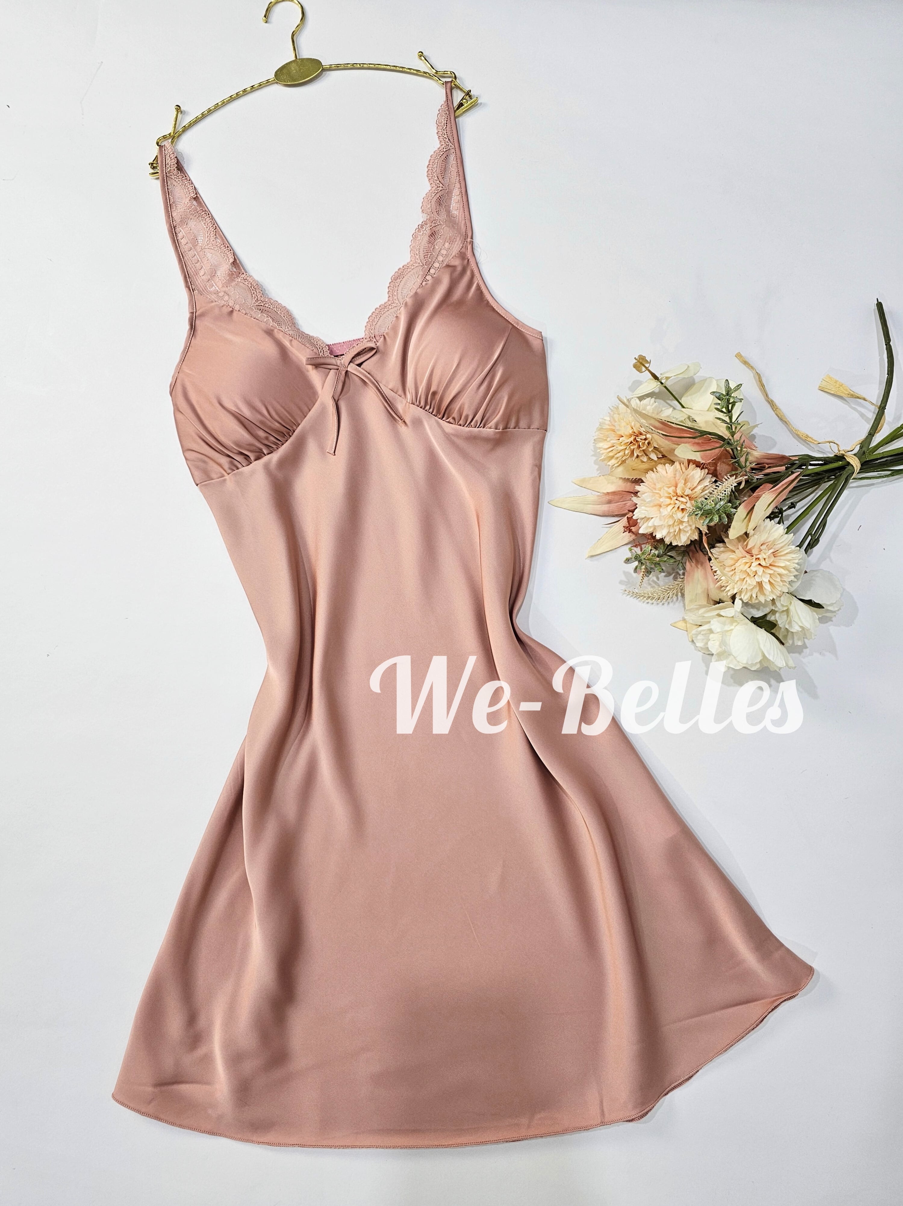 Nuisette en Satin NNS50 BRIQUE