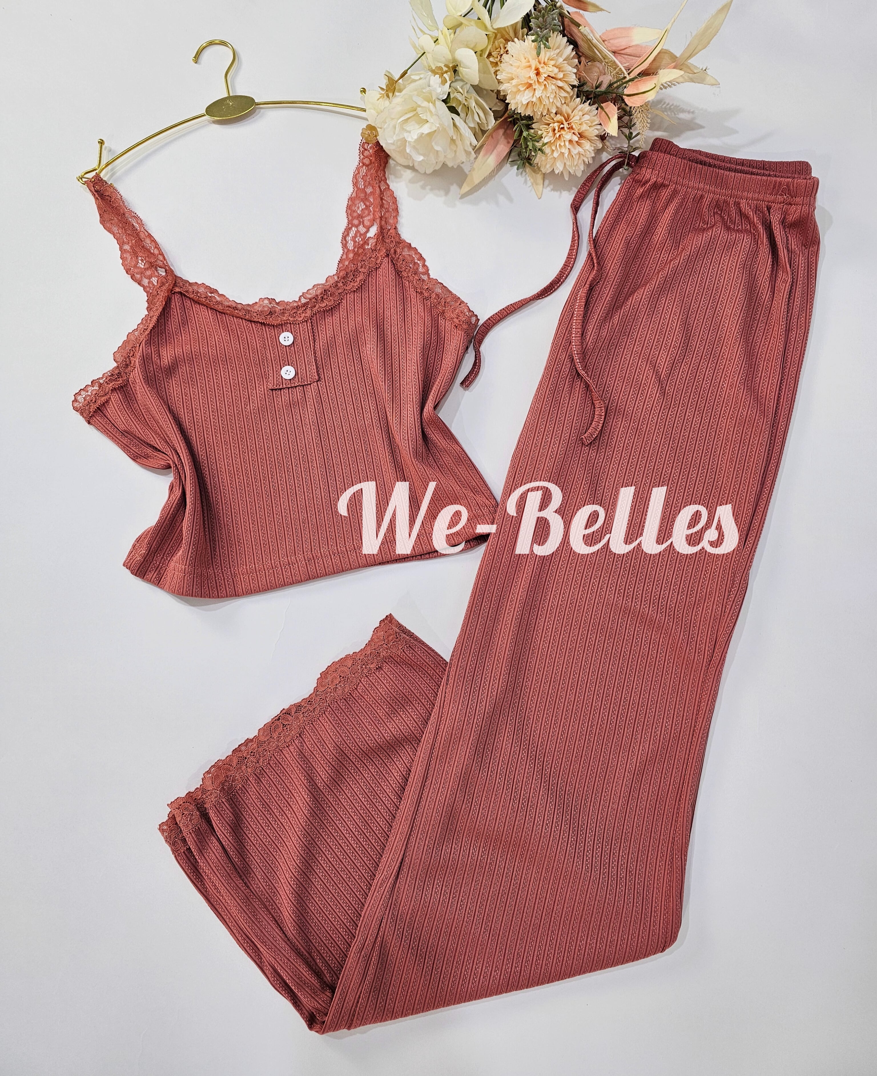 Pyjama Pantalon PE02 BRIQUE
