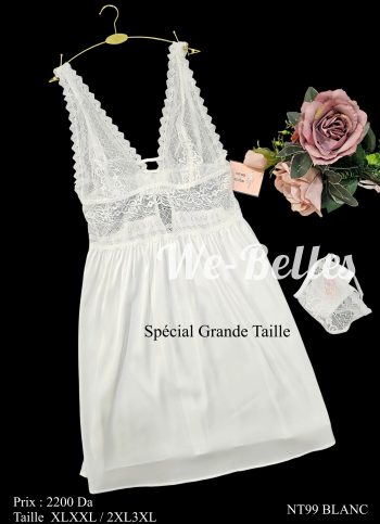 Nuisette en Lycras NT99  BLANC