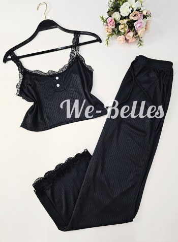 Pyjama Pantalon PE02  NOIR